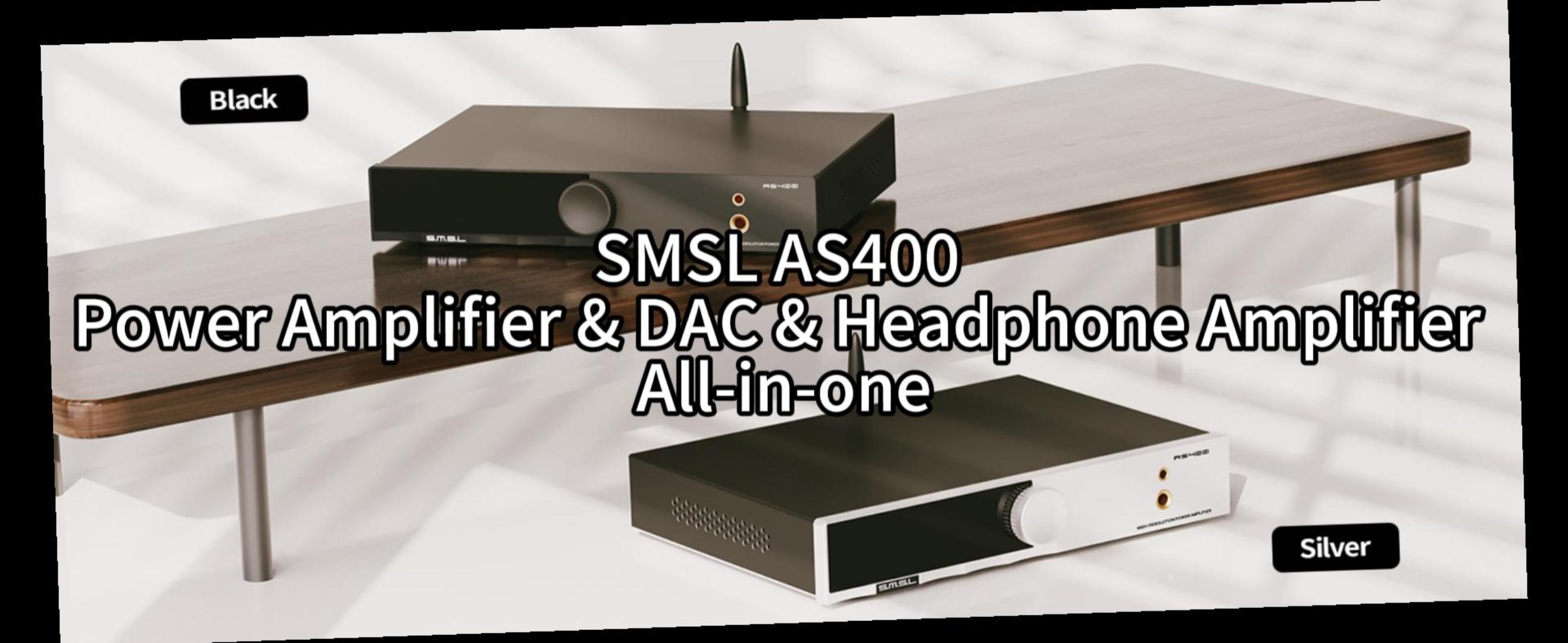 Watch SMSL AS400 Power Amplifier DAC Headphone Amp all in one on